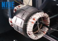 Máquina de atadura automática da estrutura horizontal para a bobina de extremidade trifásica do estator do motor