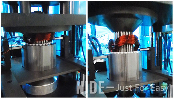 bobina de estator do motor de indução que forma a máquina
