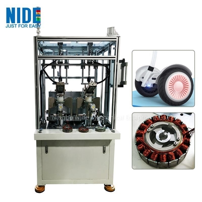 2 estações Wheel Hub Motor Stator máquina de enrolamento automática auto-equilíbrio scooter