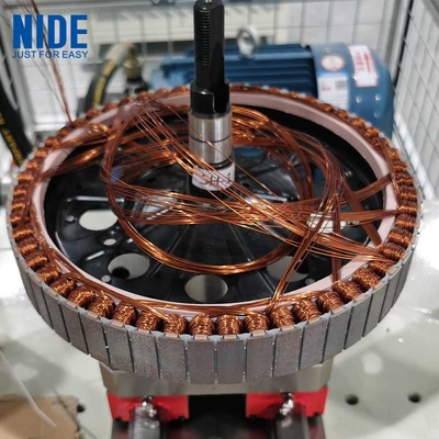 Linha de montagem automática do motor do eixo da roda, estator e rotor
