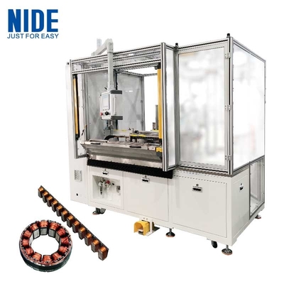 Máquina automática de enrolar bobinas de estator linear de três pinos