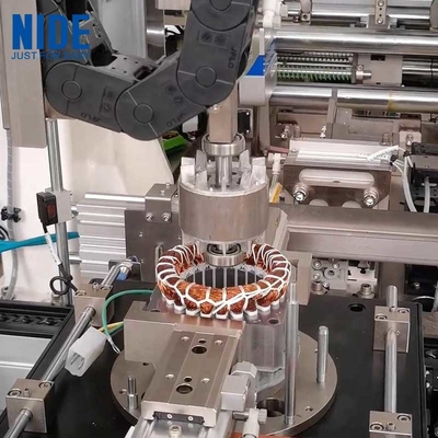 Linha de montagem automática do motor de indução do estator e do rotor da lavadora